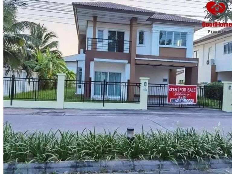 รหัสทรัพย์ : GH0001 ประกาศ ขาย/เช่า บ้านเดี่ยว 2 ชั้น ขนาด 88.1 ตรว. อ.ศรีราชา จ.ชลบุรี